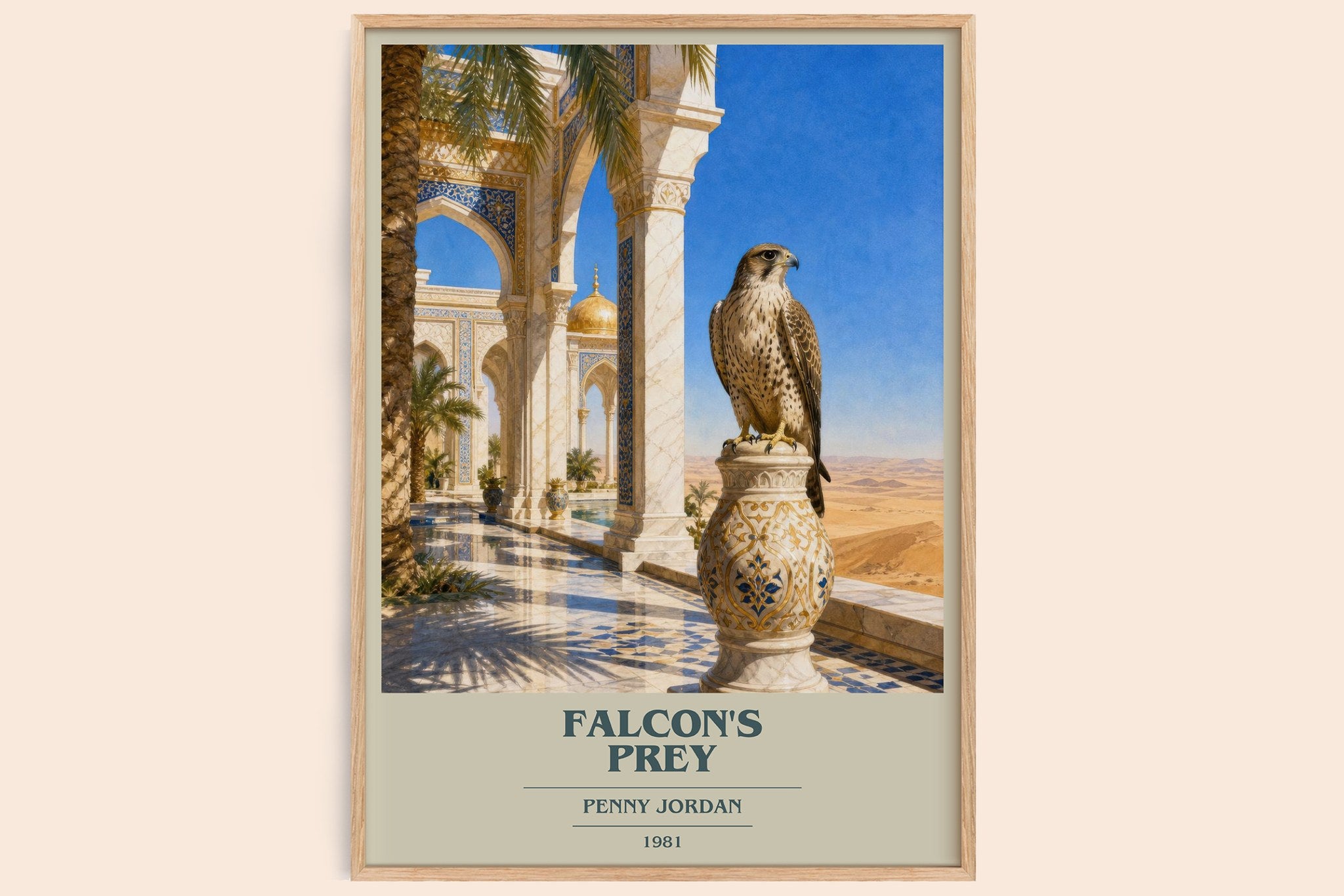 Falcon's Prey Book Cover Poster by Penny Jordan