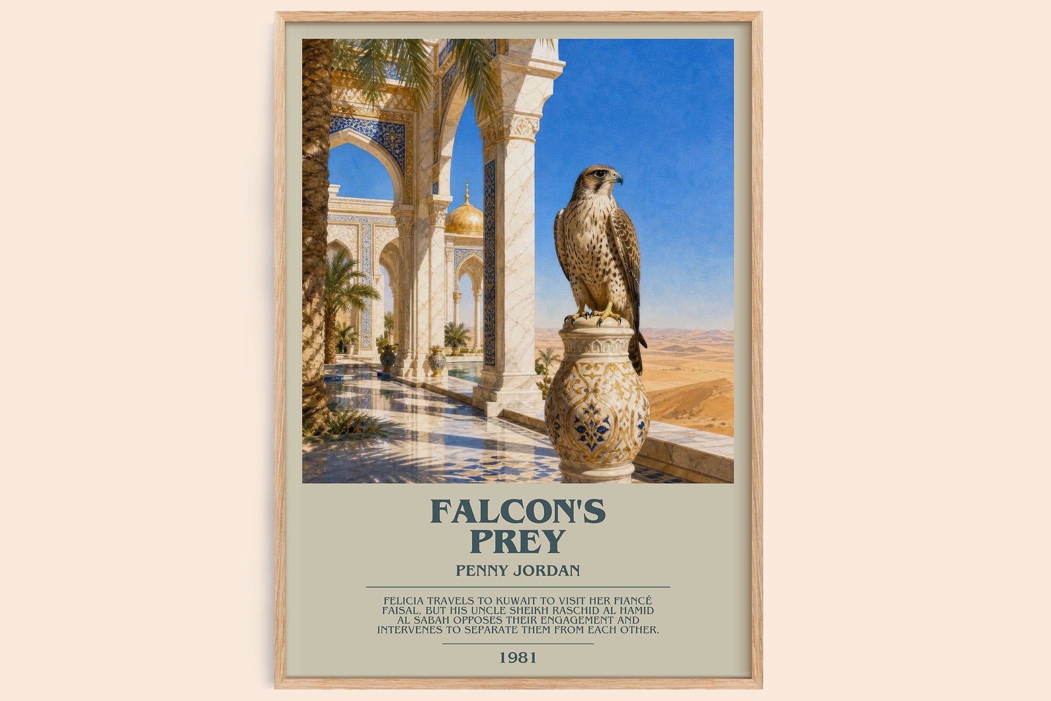 Falcon's Prey Bookish Wall Art by Penny Jordan