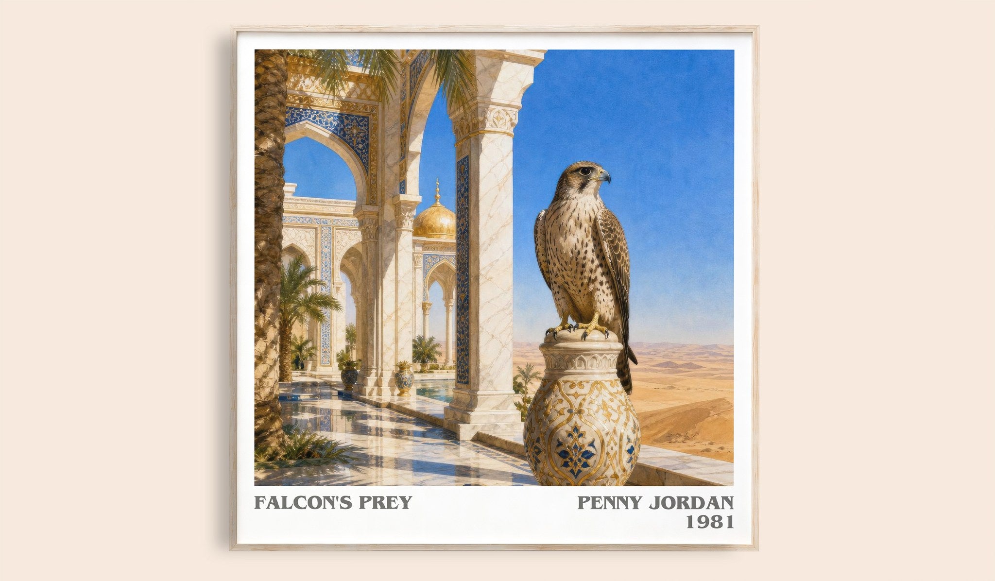 Falcon's Prey Literary Art Print by Penny Jordan