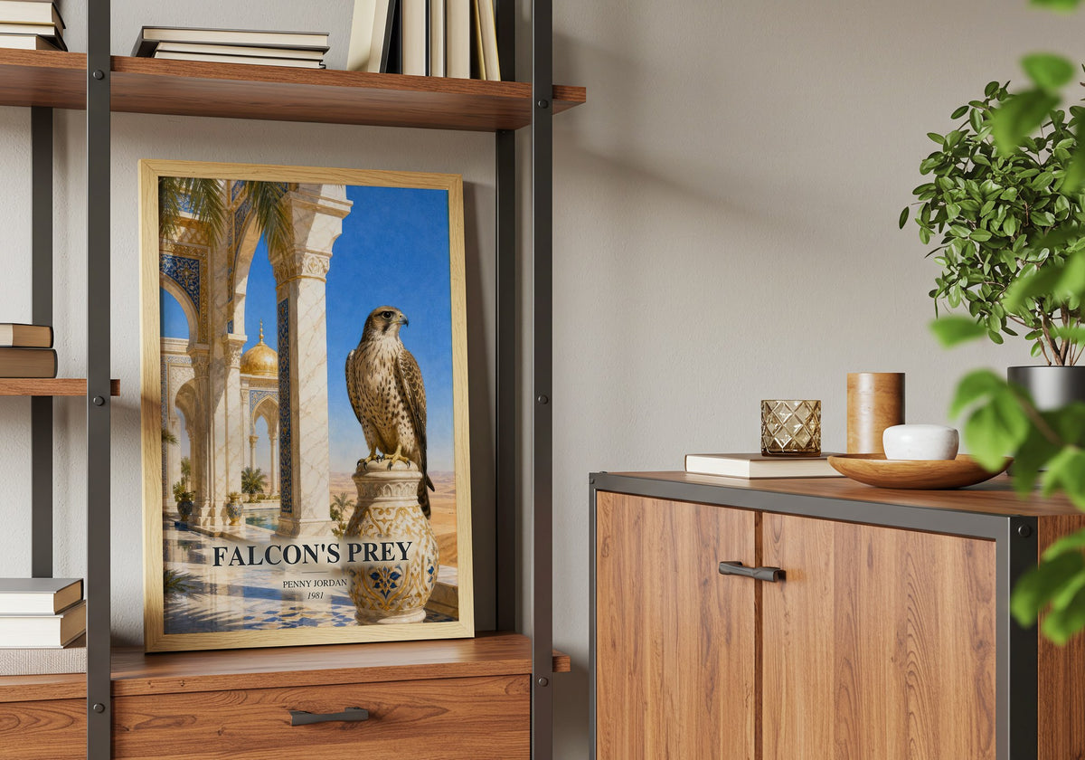 Falcon's Prey book watercolour illustration paper finish options – matte satin gloss