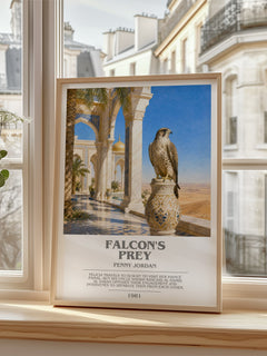 Falcon's Prey bookish poster colour and style options – Penny Jordan book art