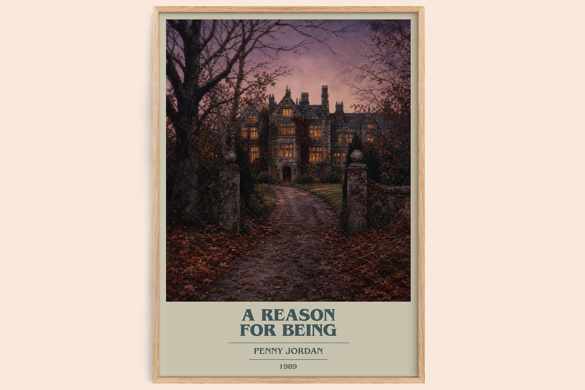 A Reason for Being Book Cover Poster by Penny Jordan