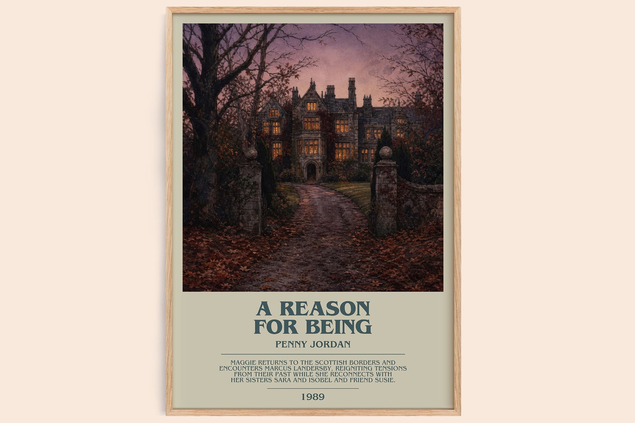 A Reason for Being Bookish Wall Art by Penny Jordan