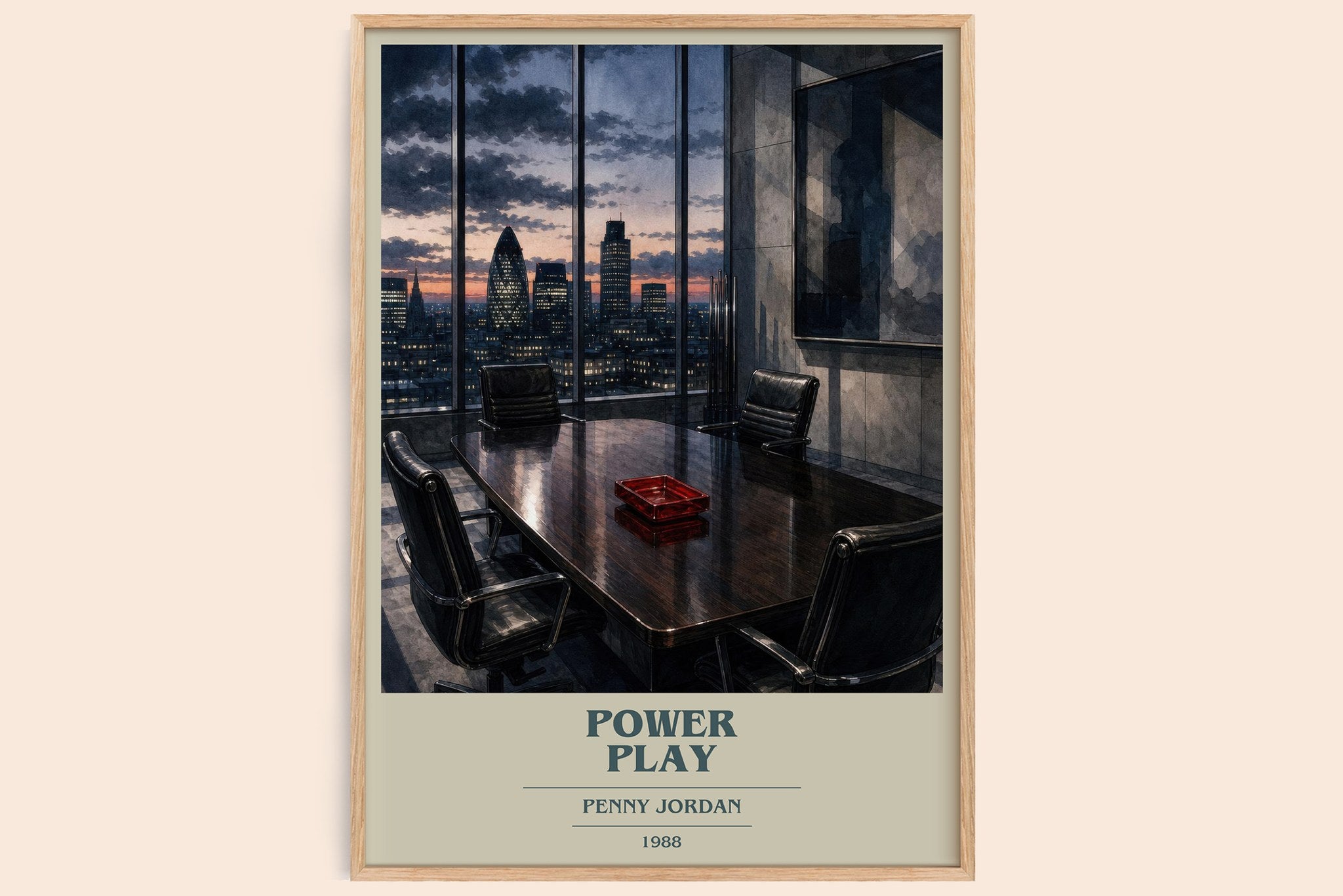 Power Play Book Cover Poster by Penny Jordan