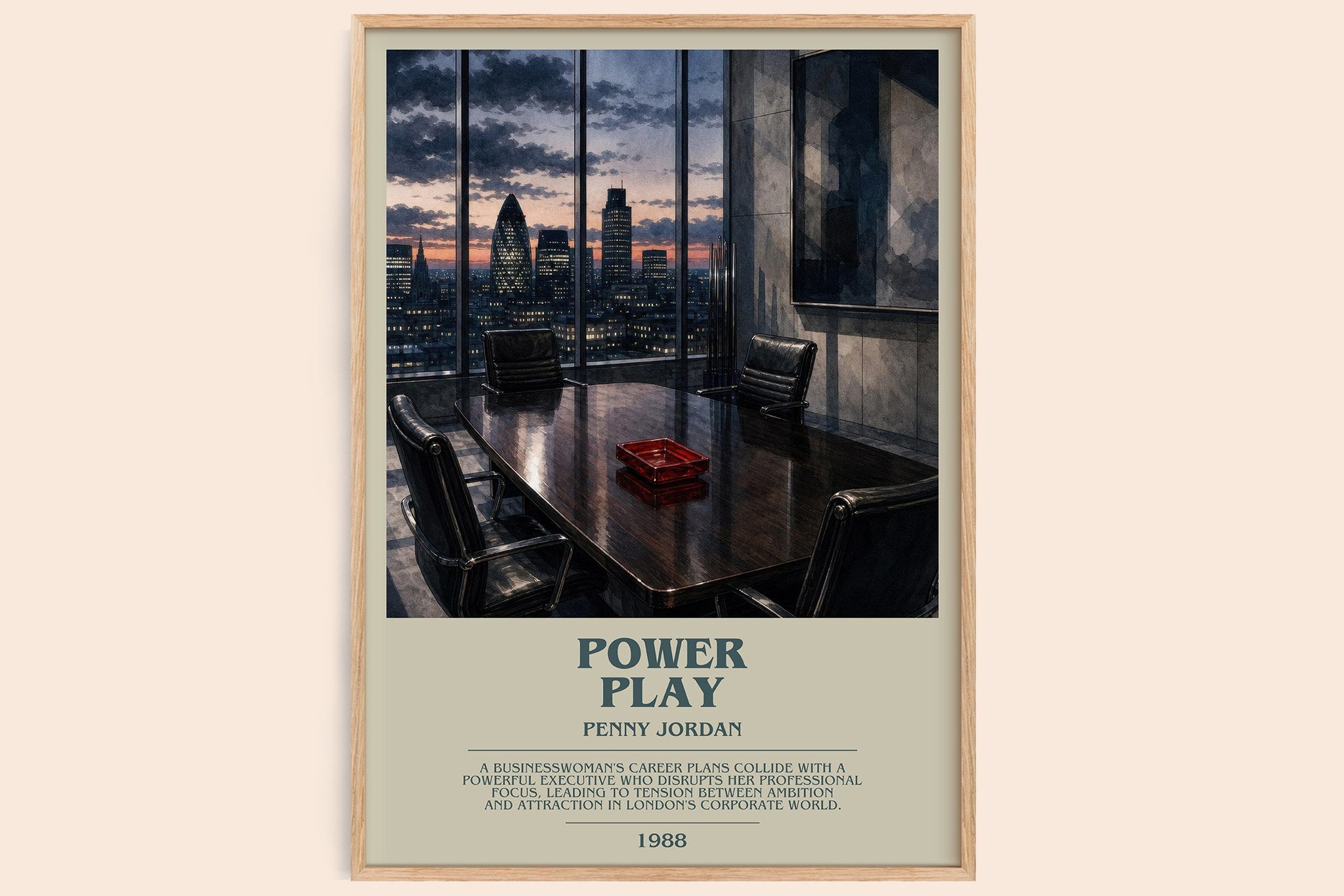 Power Play Bookish Wall Art by Penny Jordan