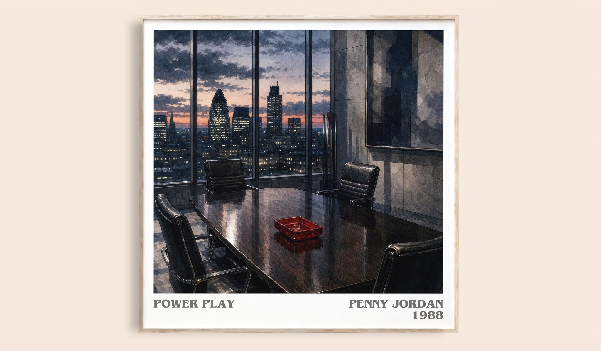 Power Play Literary Art Print by Penny Jordan