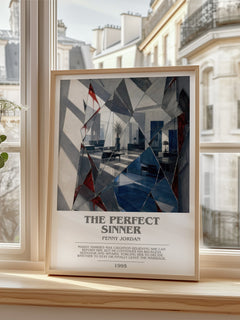 The Perfect Sinner bookish poster colour and style options – Penny Jordan book art