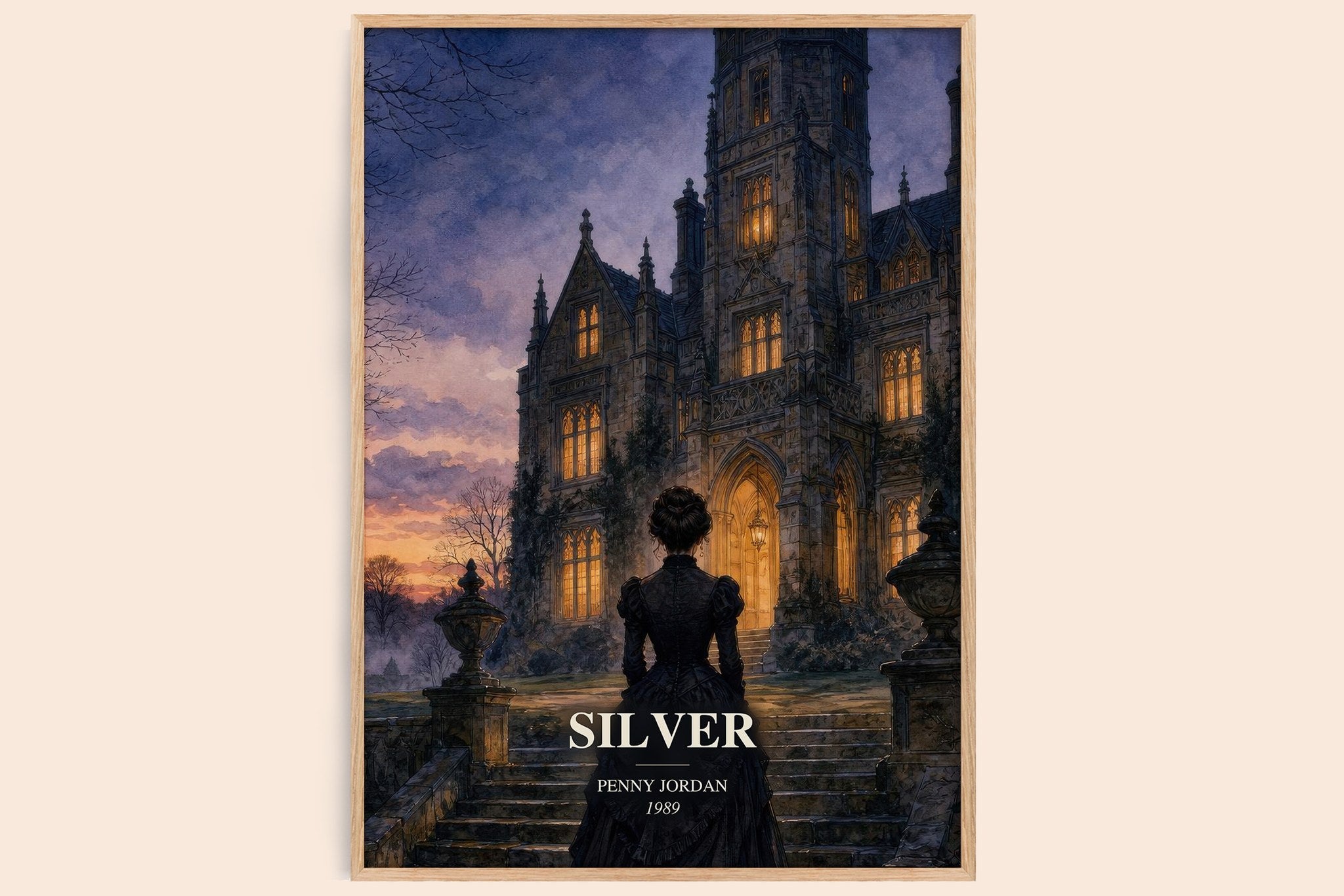 Silver Book Watercolour Illustration by Penny Jordan
