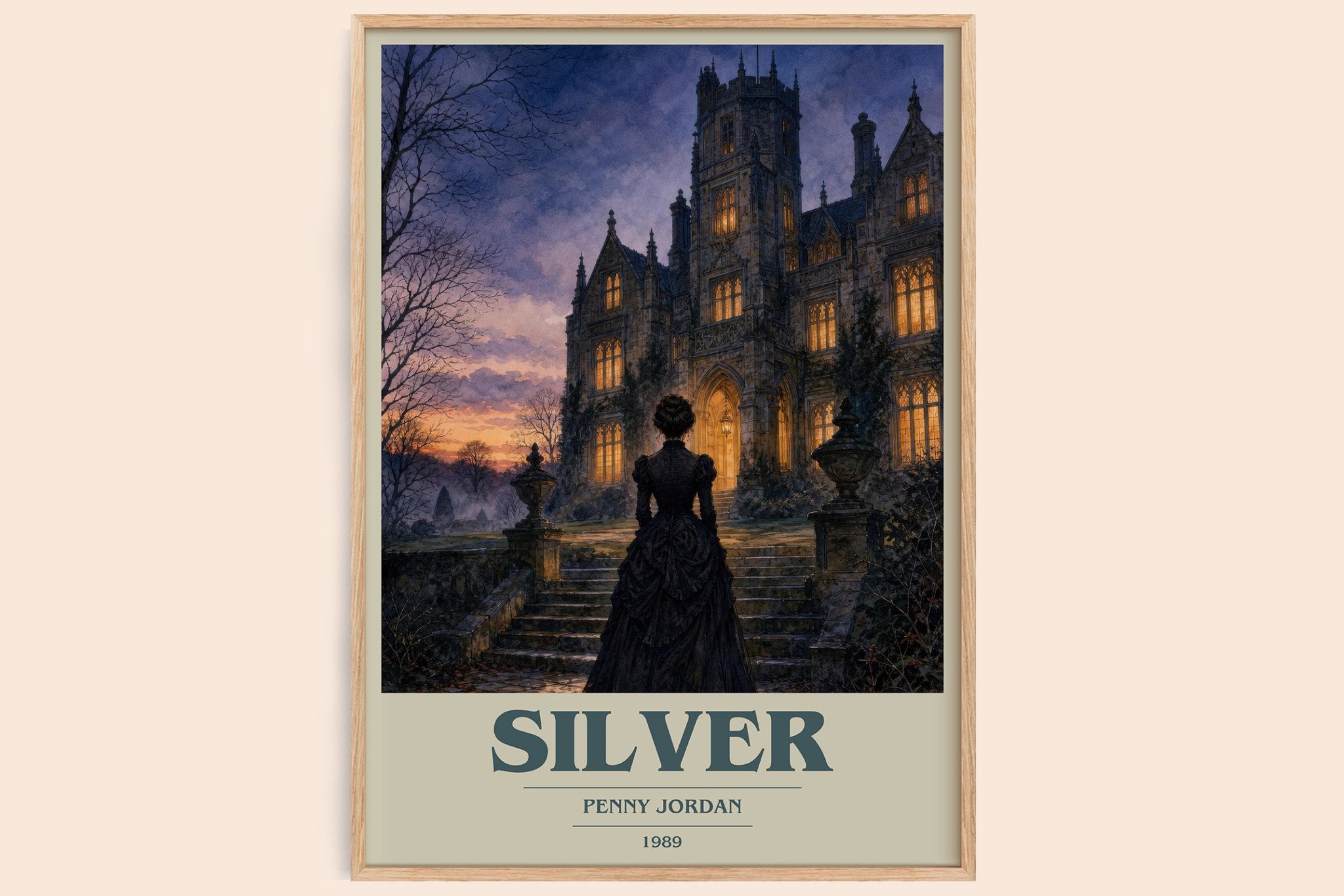 Silver Book Cover Poster by Penny Jordan