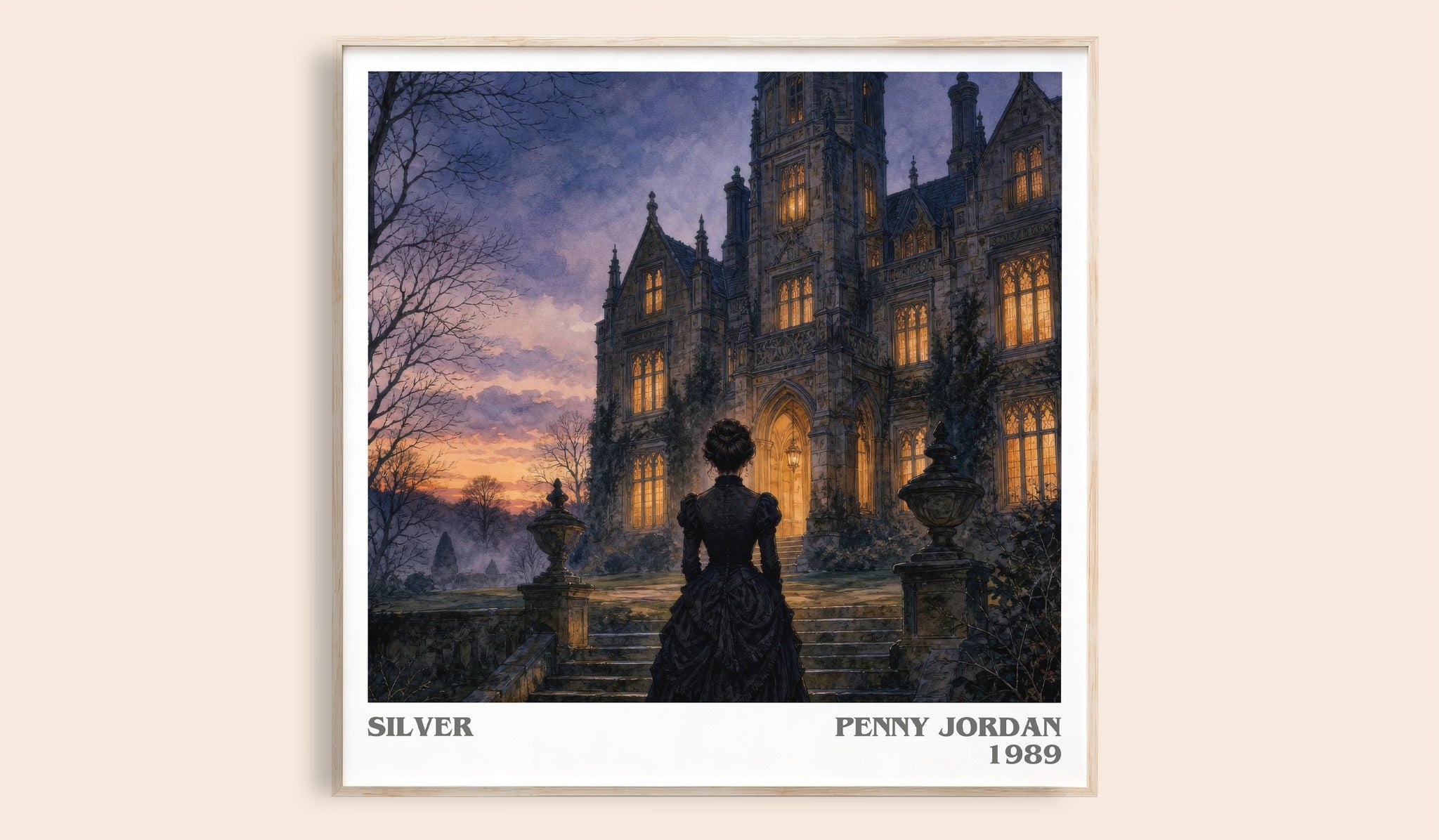 Silver Literary Art Print by Penny Jordan
