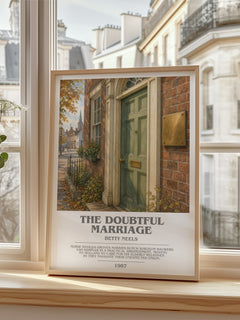 The Doubtful Marriage bookish poster colour and style options – Betty Neels book art