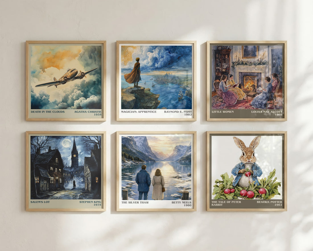 The Silver Thaw literary art print colour and style options – Betty Neels book art