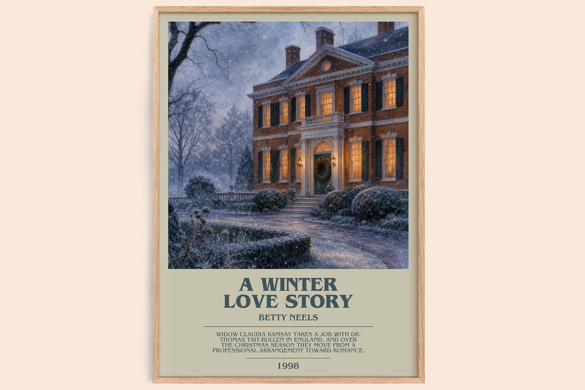 A Winter Love Story Bookish Wall Art by Betty Neels