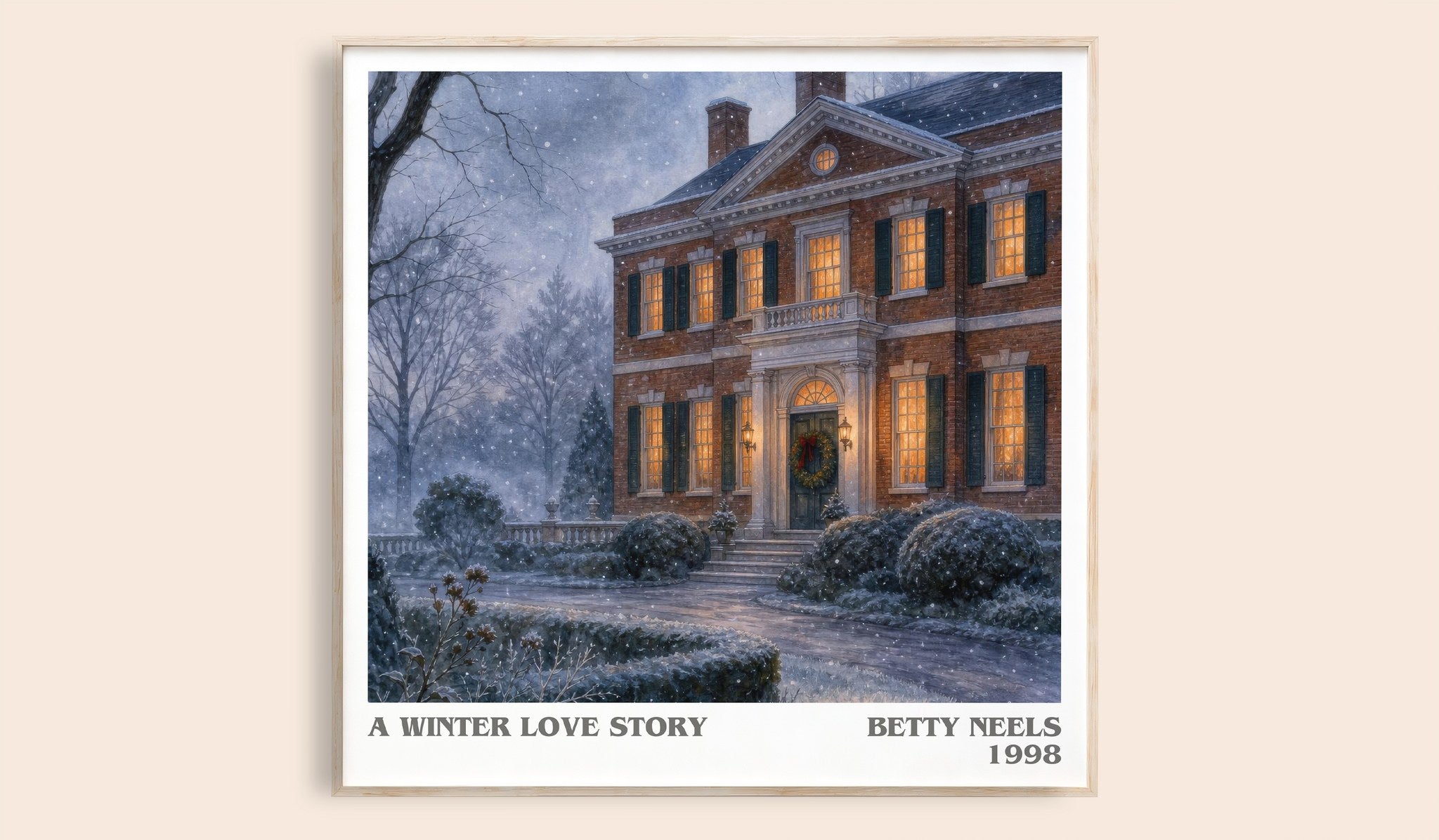 A Winter Love Story Literary Art Print by Betty Neels