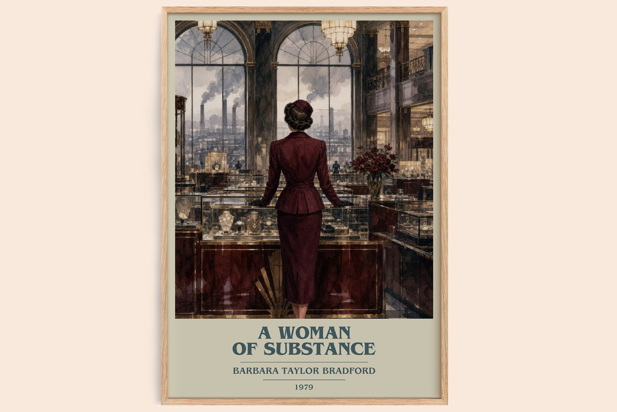 A Woman of Substance Book Cover Poster by Barbara Taylor Bradford