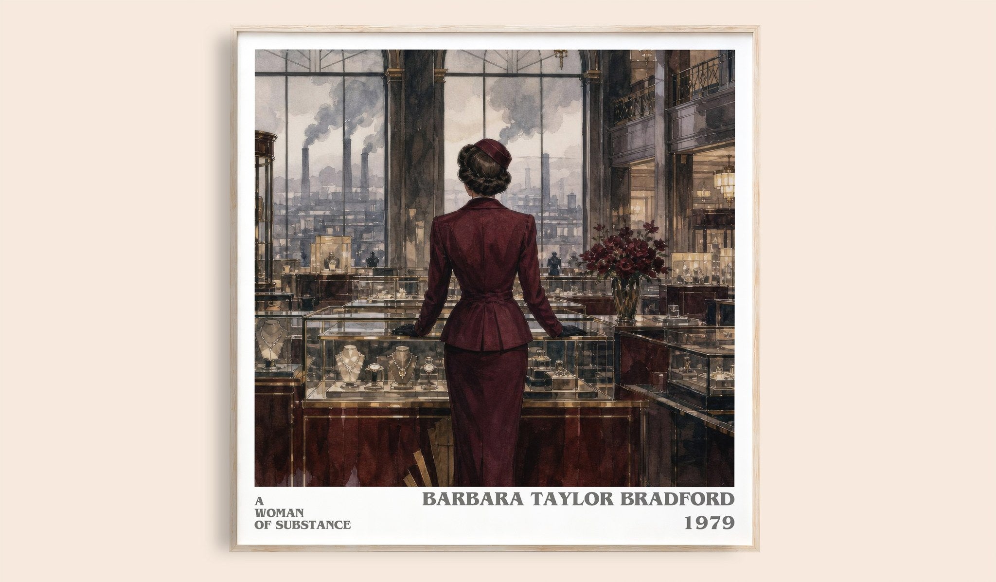 A Woman of Substance Literary Art Print by Barbara Taylor Bradford