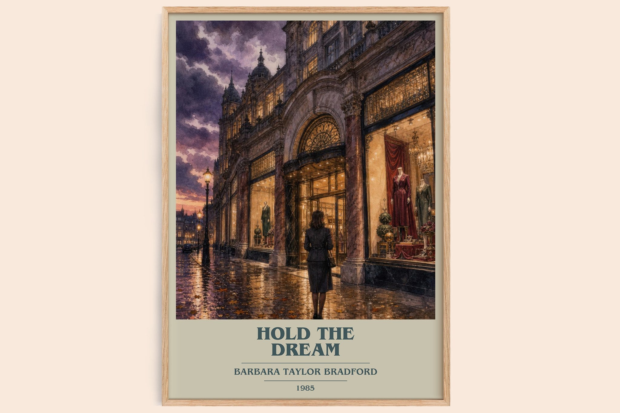 Hold the Dream Book Cover Poster by Barbara Taylor Bradford