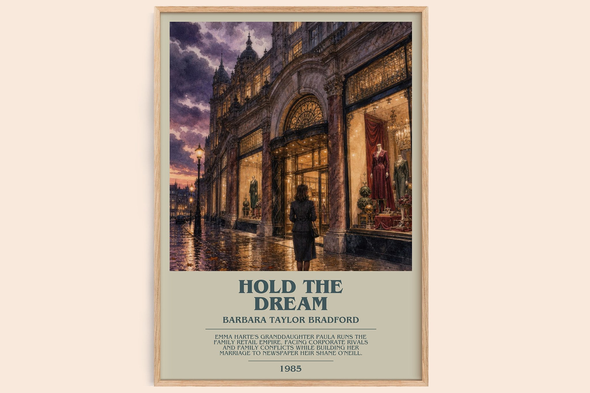 Hold the Dream Bookish Wall Art by Barbara Taylor Bradford