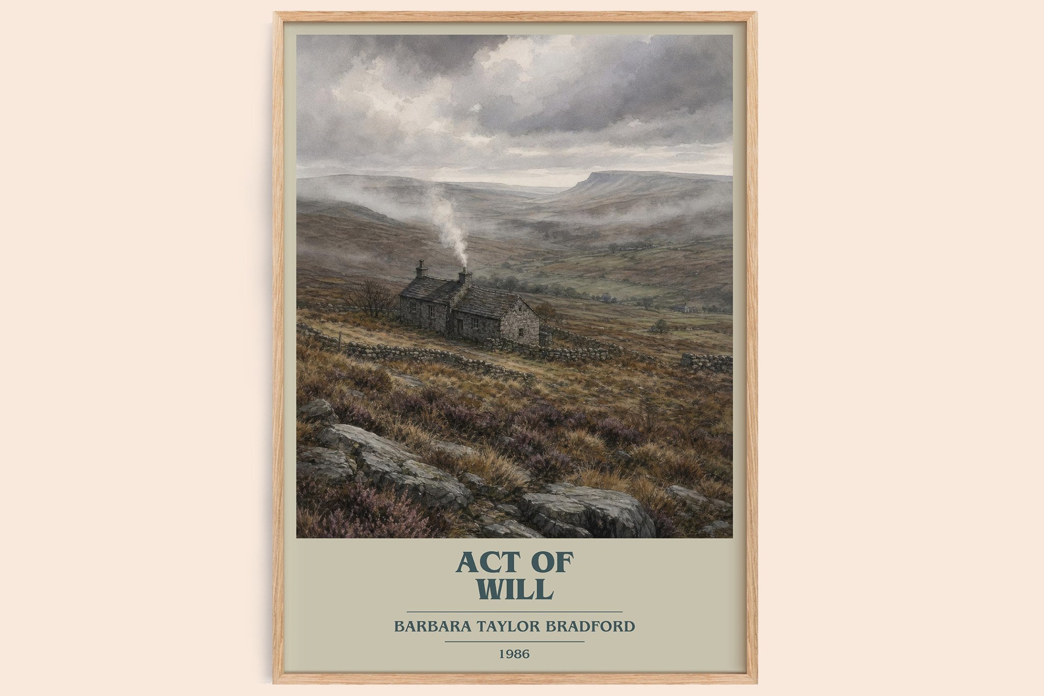 Act of Will Book Cover Poster by Barbara Taylor Bradford