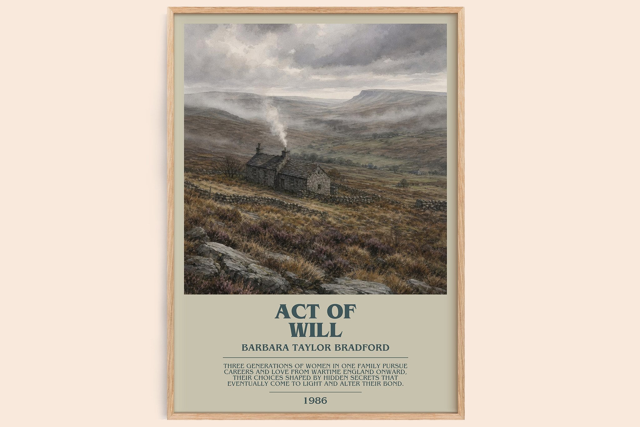 Act of Will Bookish Wall Art by Barbara Taylor Bradford