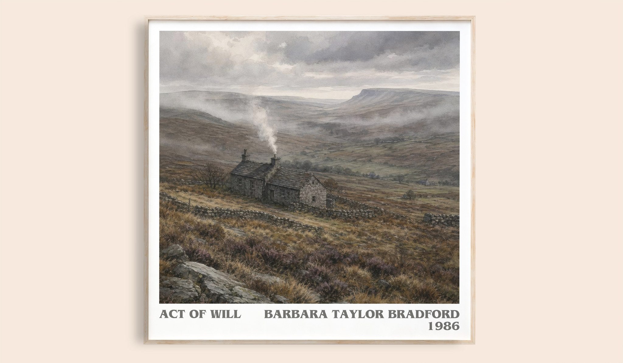 Act of Will Literary Art Print by Barbara Taylor Bradford
