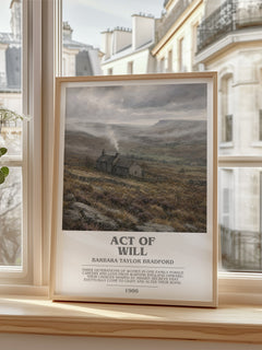 Act of Will bookish poster colour and style options – Barbara Taylor Bradford book art