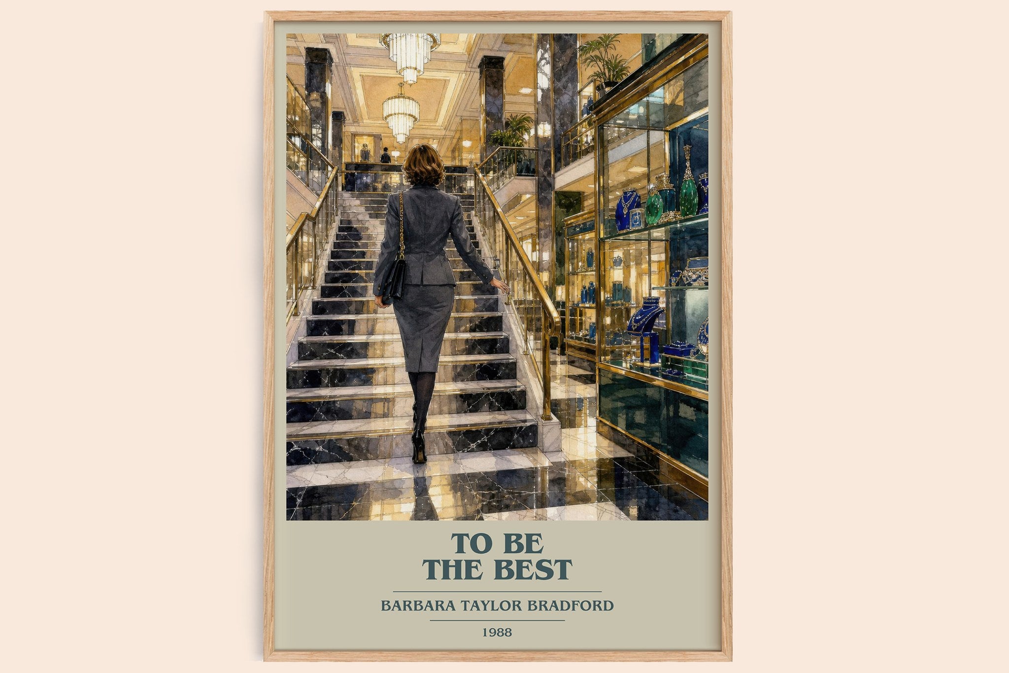 To Be the Best Book Cover Poster by Barbara Taylor Bradford
