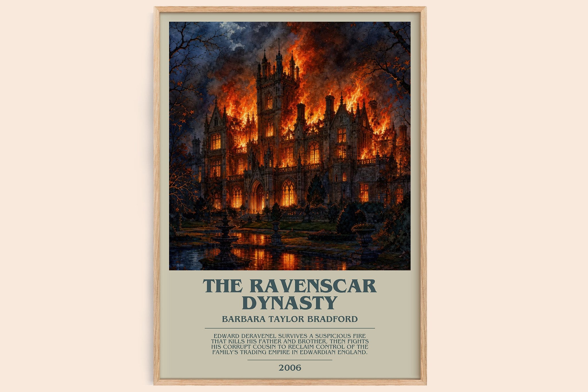 The Ravenscar Dynasty Bookish Wall Art by Barbara Taylor Bradford