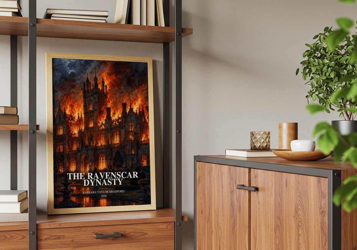 The Ravenscar Dynasty book watercolour illustration paper finish options – matte satin gloss