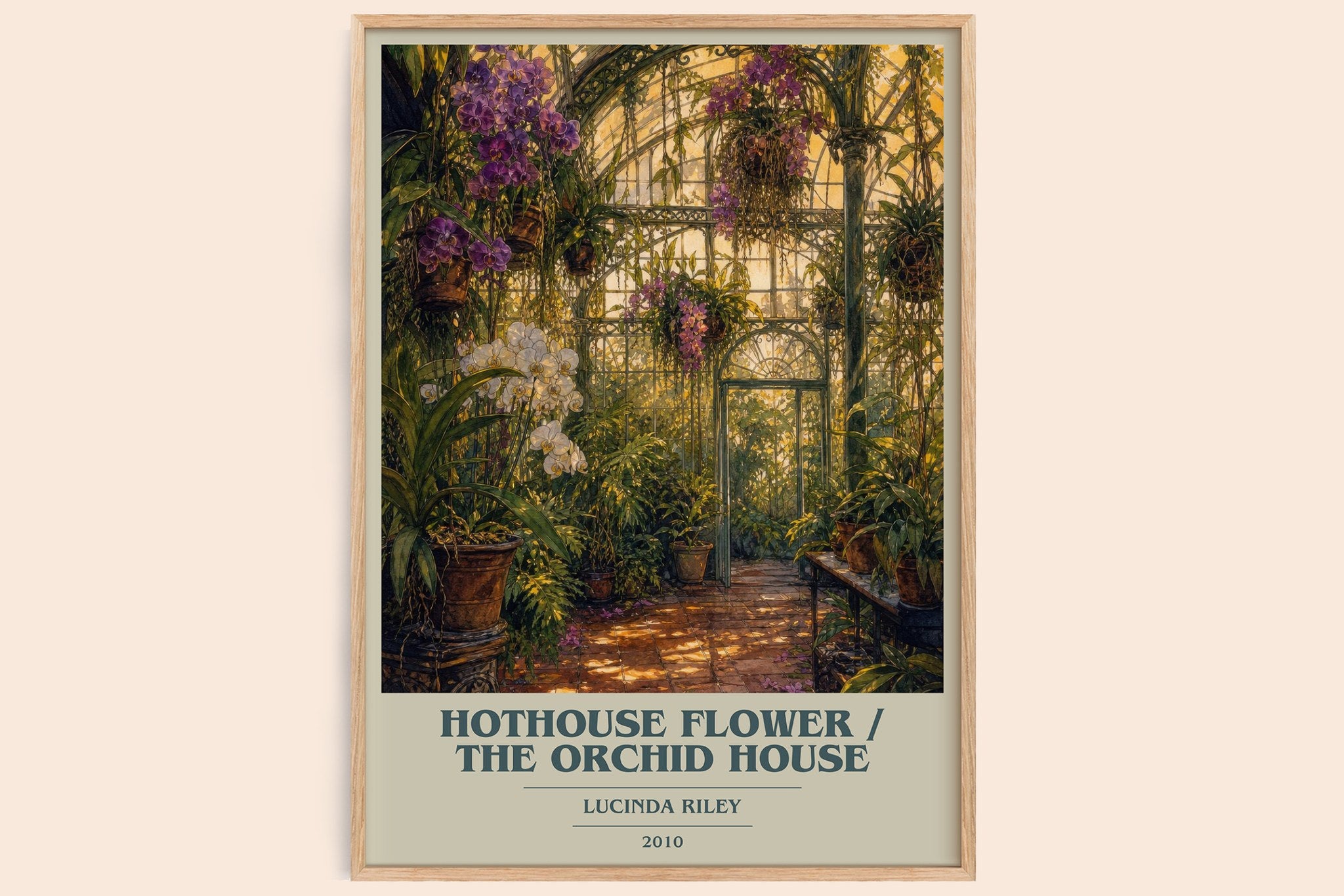Hothouse Flower / The Orchid House Book Cover Poster by Lucinda Riley