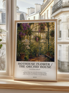 Hothouse Flower / The Orchid House bookish poster colour and style options – Lucinda Riley book art