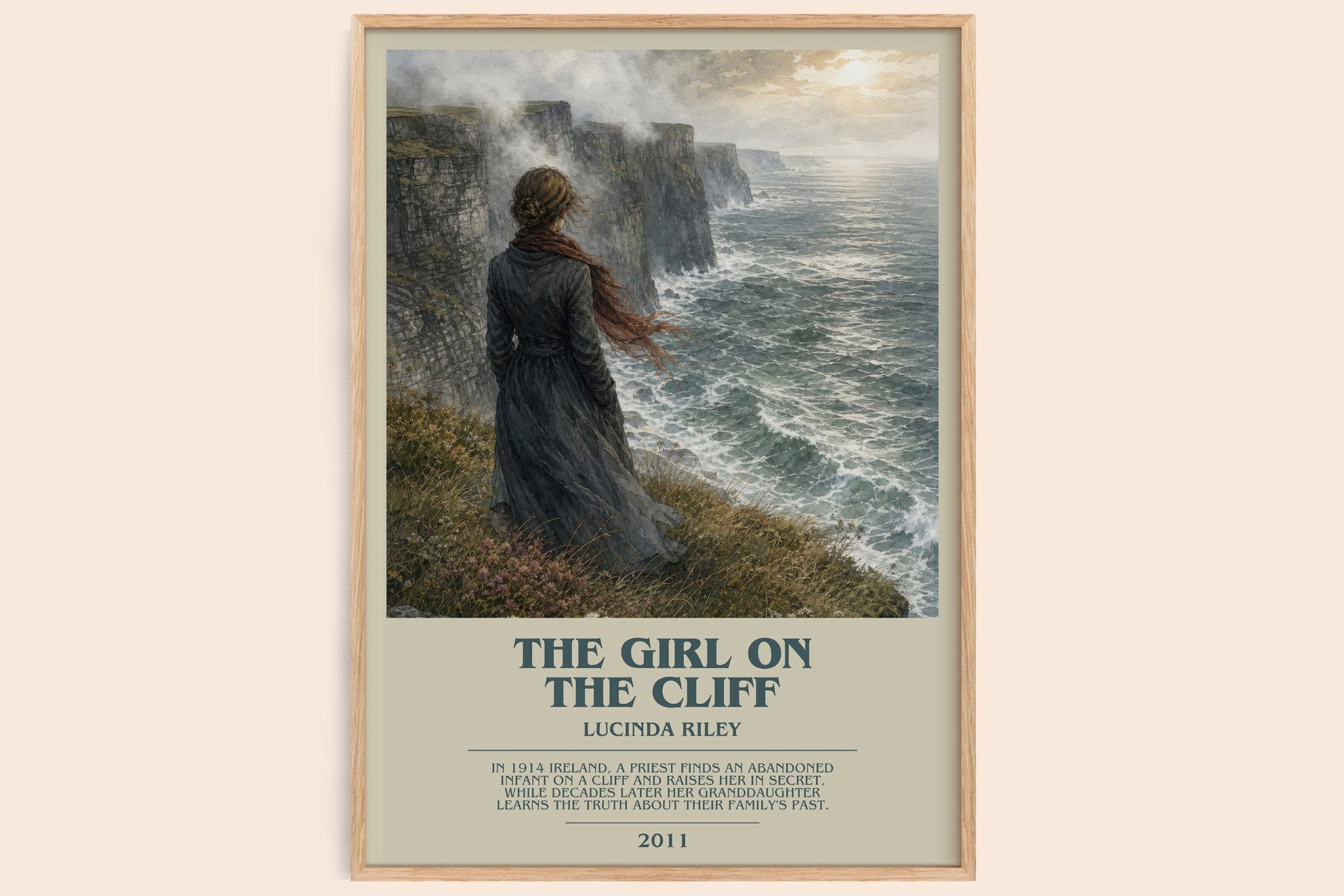 The Girl on the Cliff Bookish Wall Art by Lucinda Riley