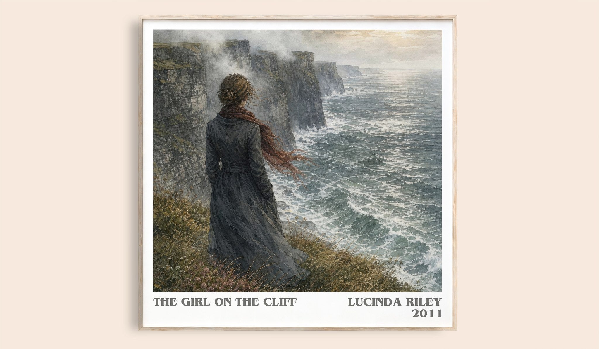 The Girl on the Cliff Literary Art Print by Lucinda Riley