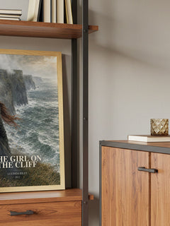 The Girl on the Cliff book watercolour illustration paper finish options – matte satin gloss