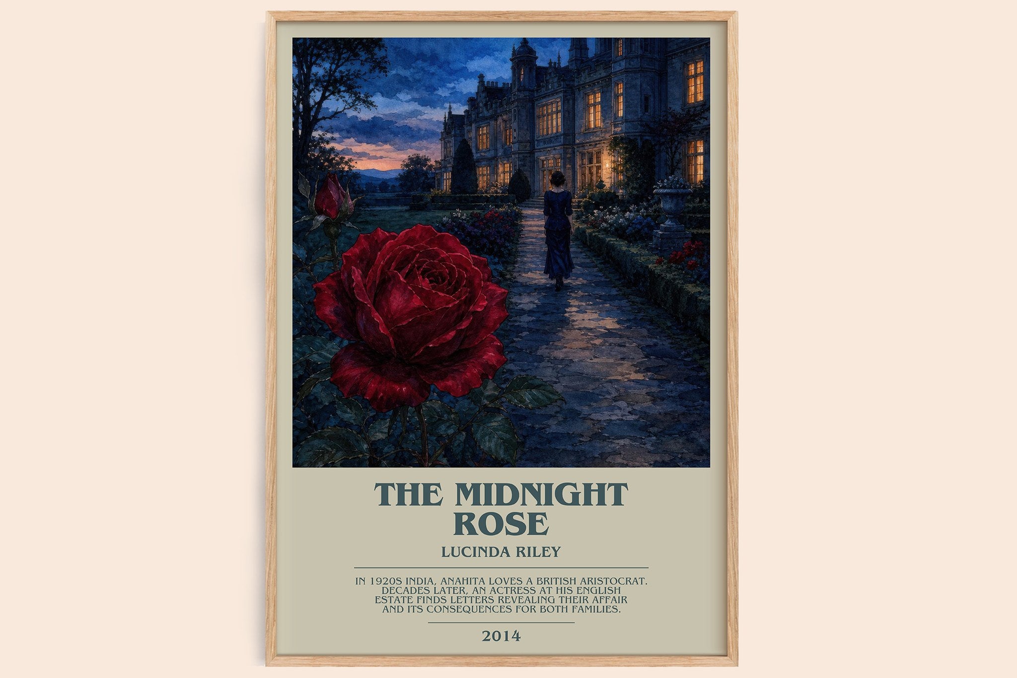 The Midnight Rose Bookish Wall Art by Lucinda Riley