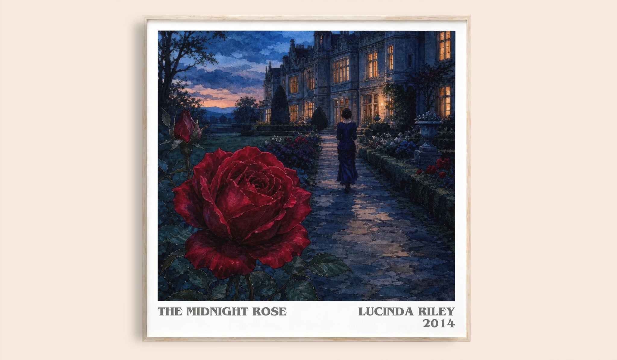 The Midnight Rose Literary Art Print by Lucinda Riley