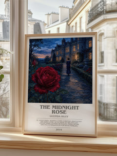 The Midnight Rose bookish poster colour and style options – Lucinda Riley book art