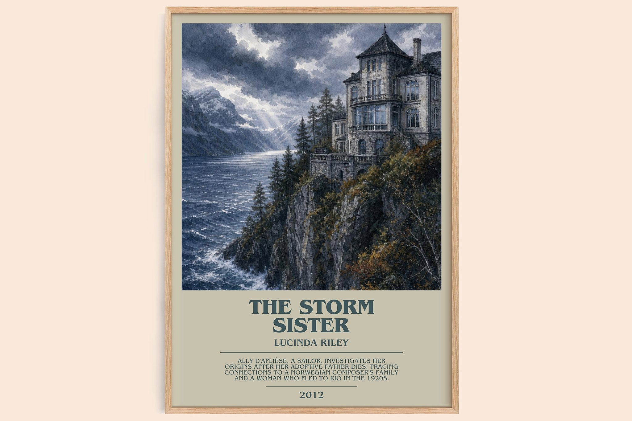The Storm Sister Bookish Wall Art by Lucinda Riley