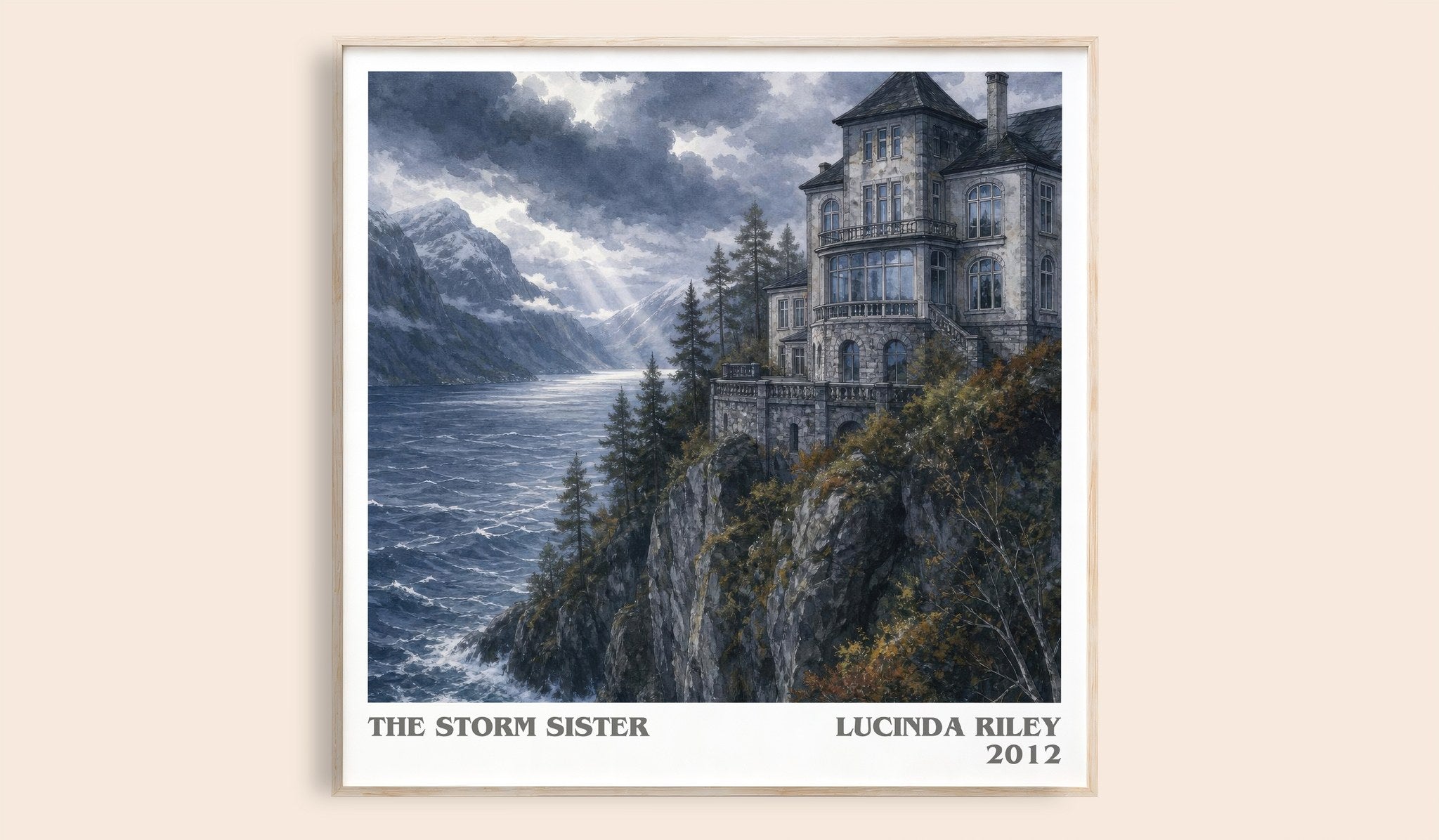 The Storm Sister Literary Art Print by Lucinda Riley