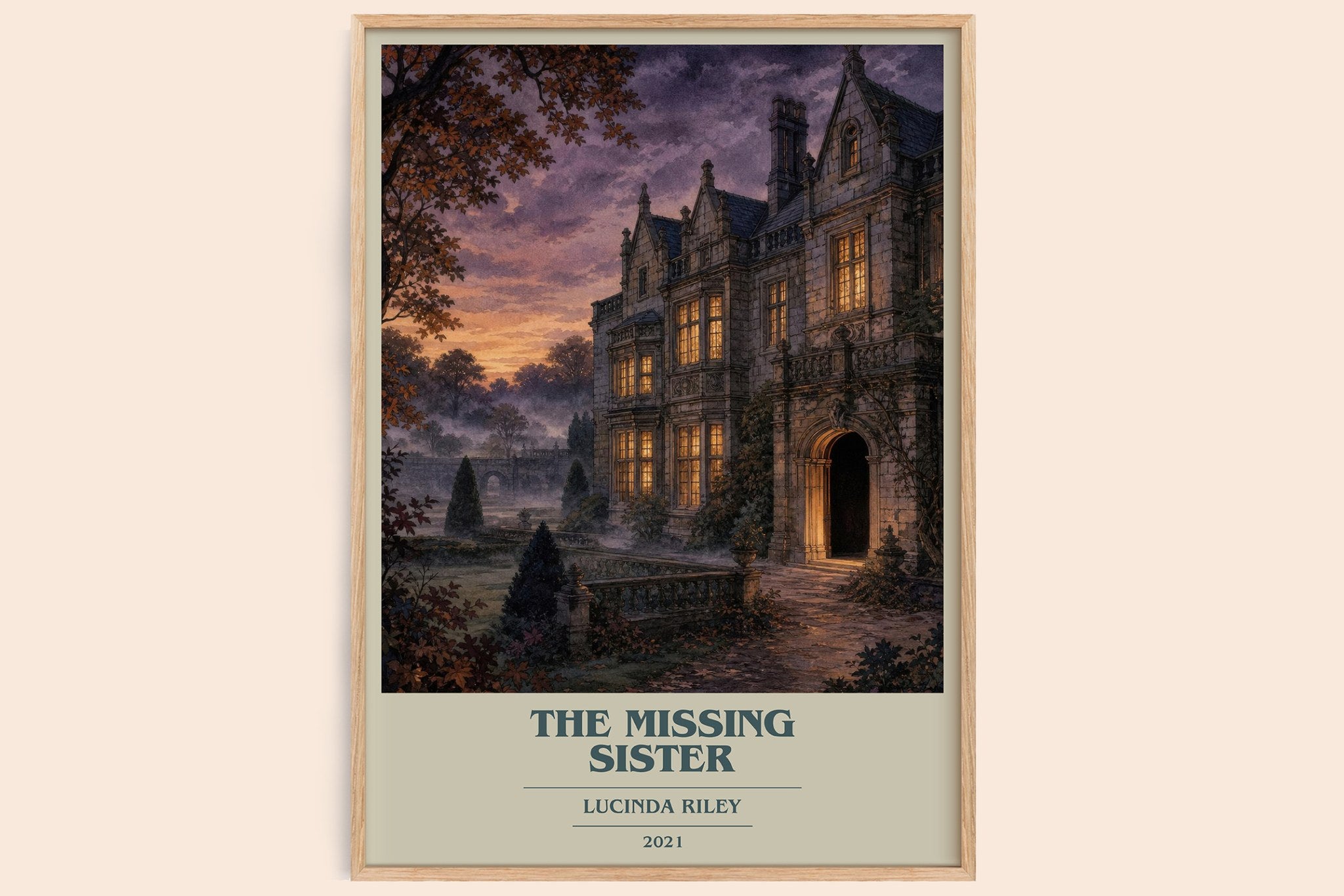The Missing Sister Book Cover Poster by Lucinda Riley