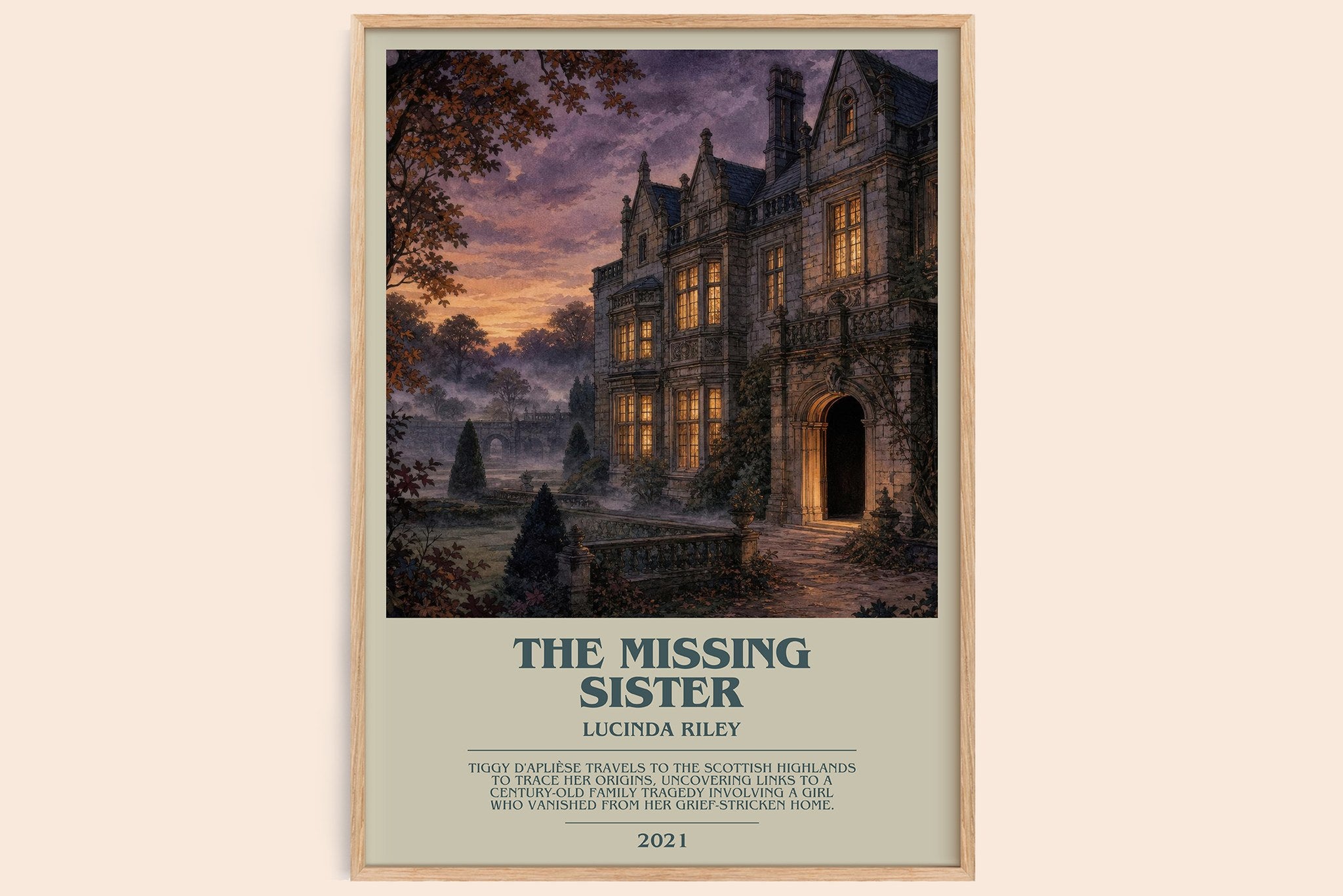 The Missing Sister Bookish Wall Art by Lucinda Riley