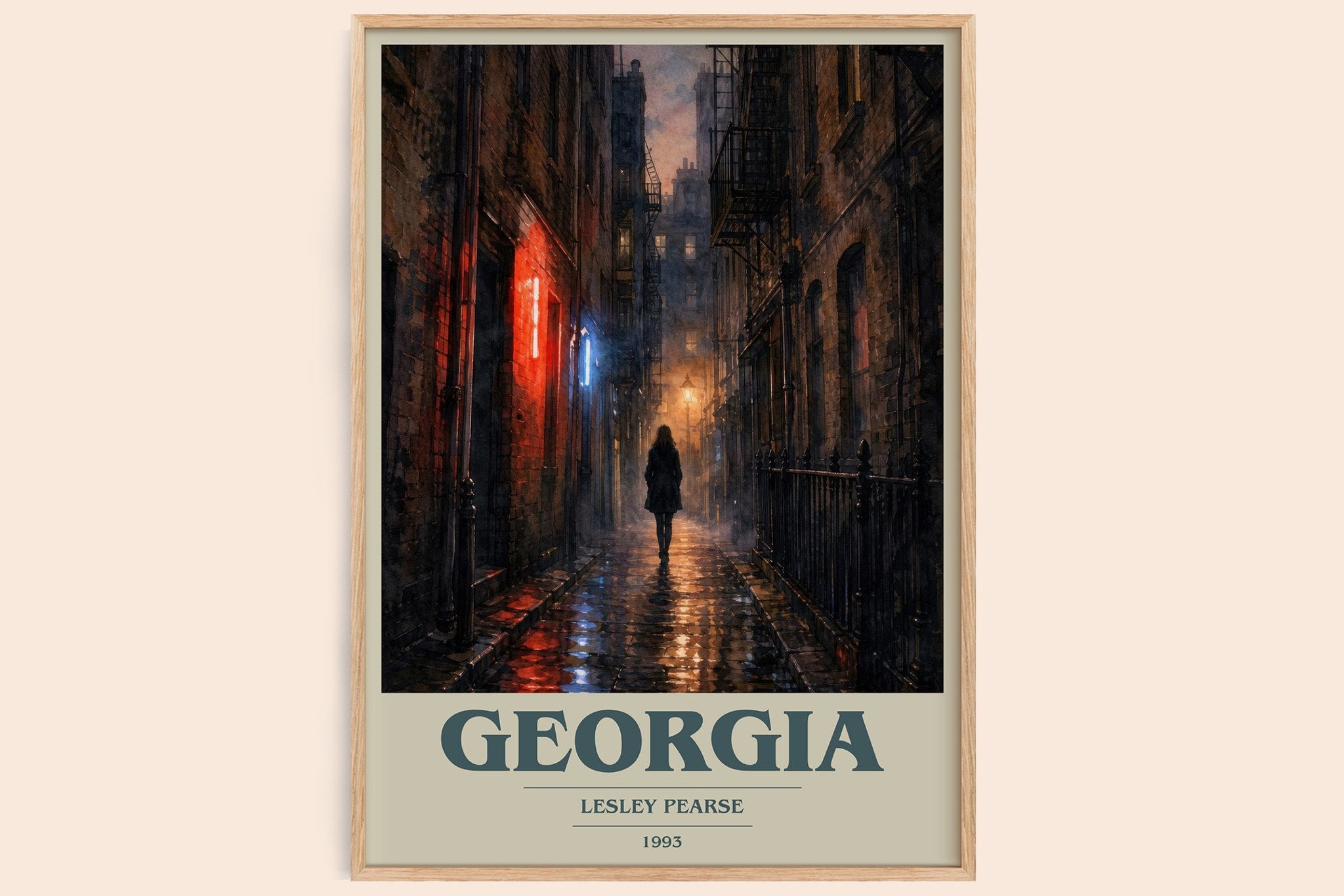 Georgia Book Cover Poster by Lesley Pearse