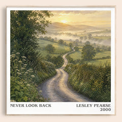 Never Look Back Literary Art Print by Lesley Pearse – image 1