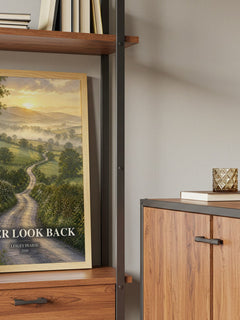 Never Look Back book watercolour illustration paper finish options – matte satin gloss