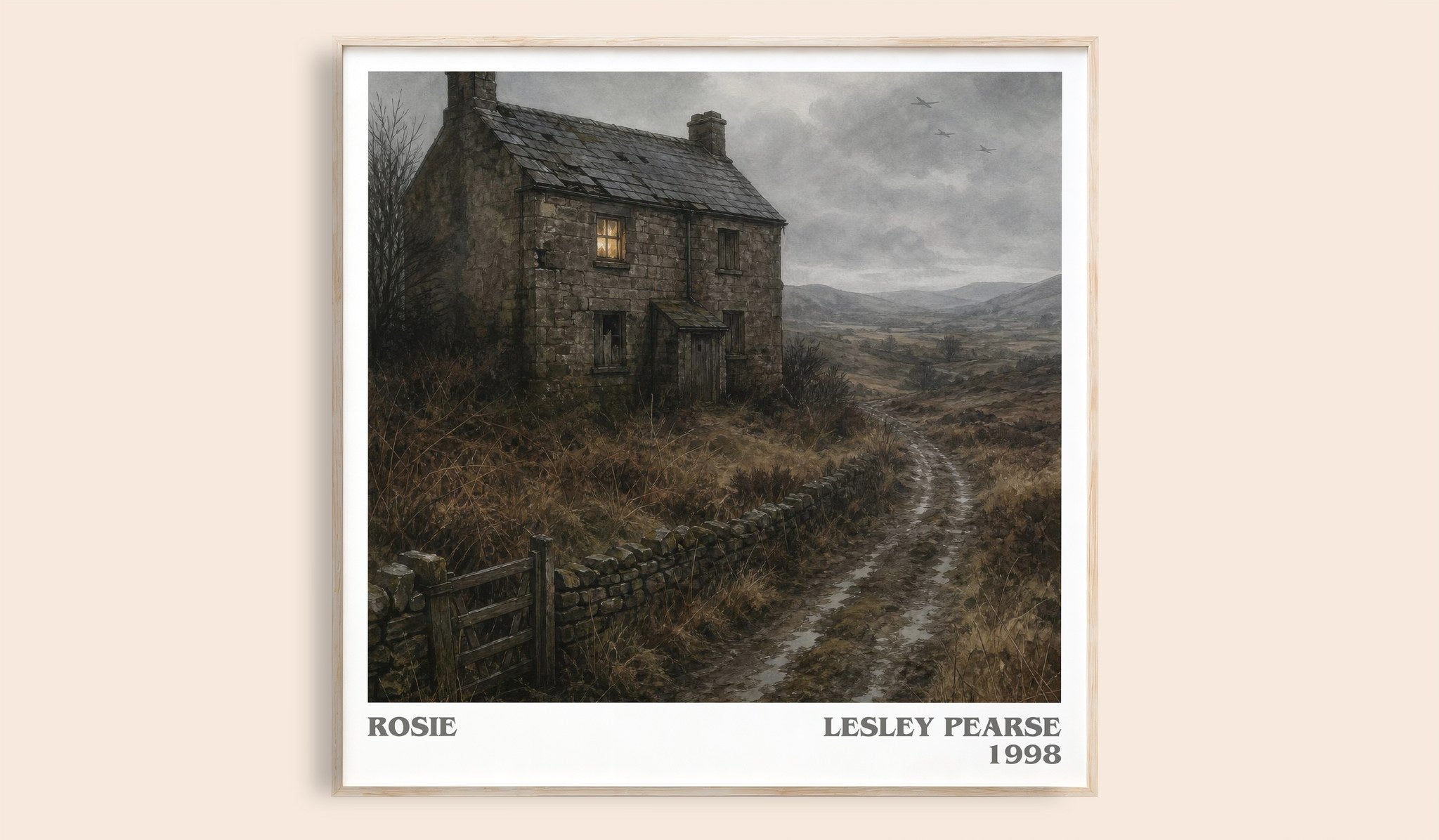 Rosie Literary Art Print by Lesley Pearse