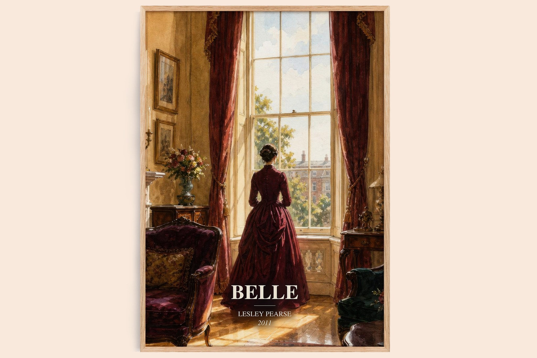 Belle Book Watercolour Illustration by Lesley Pearse