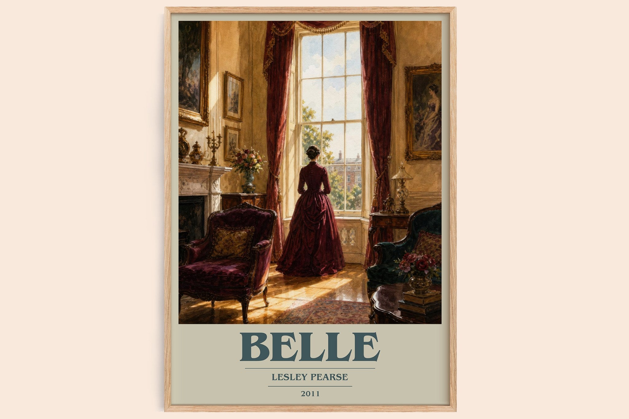 Belle Book Cover Poster by Lesley Pearse