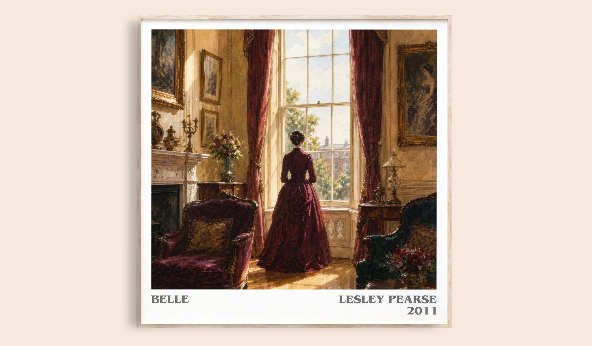 Belle Literary Art Print by Lesley Pearse