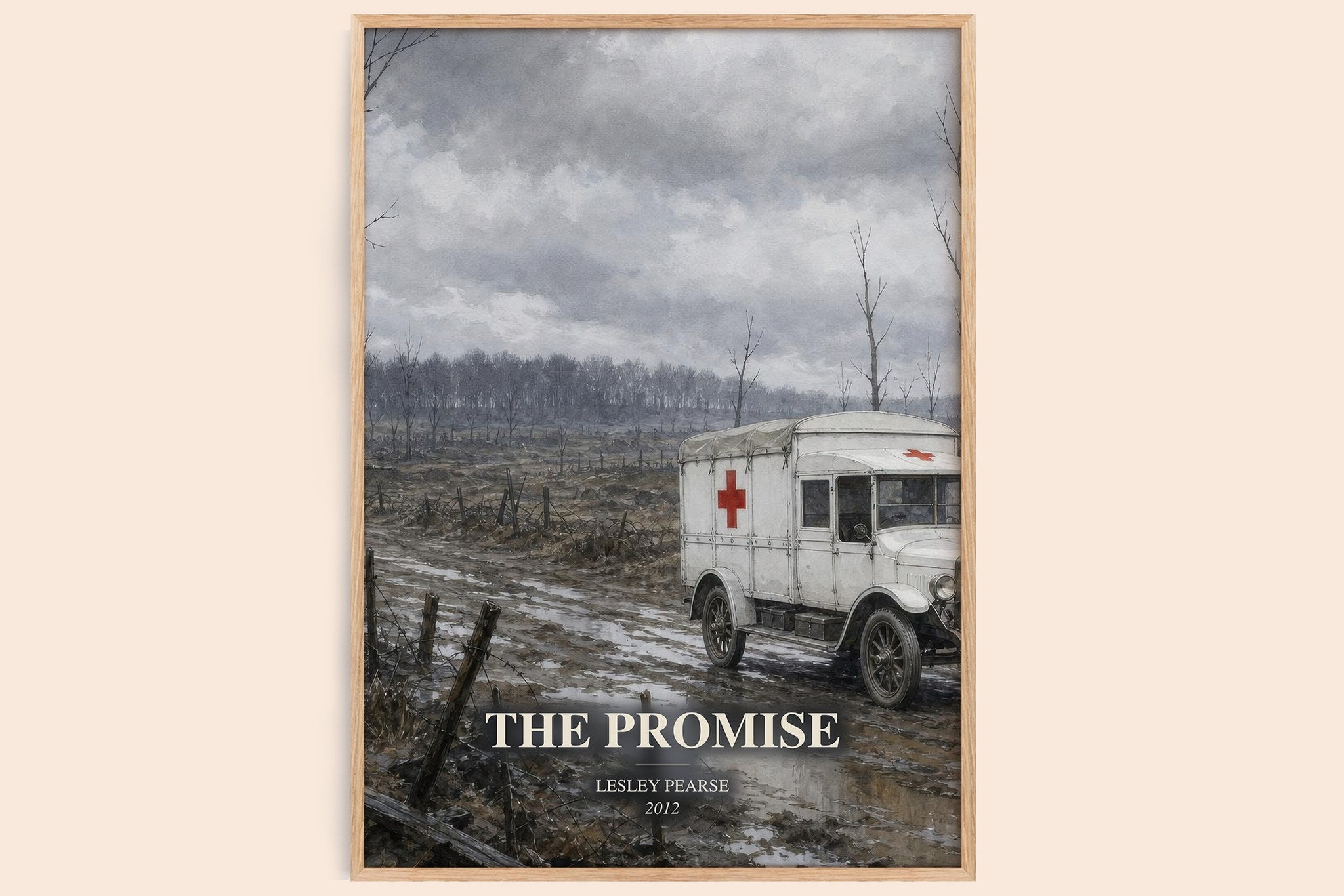 The Promise Book Watercolour Illustration by Lesley Pearse