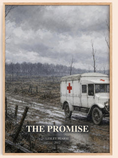 The Promise watercolour book poster by Lesley Pearse – framed literary art print